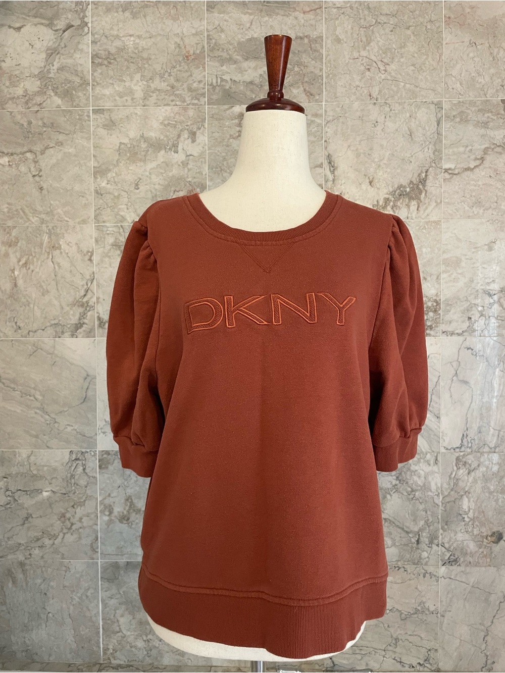 DKNY Puff Short Sleeve Top - Picture 2 of 8